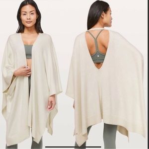 Lululemon Free to Coast Wrap Knit Silk Sweater